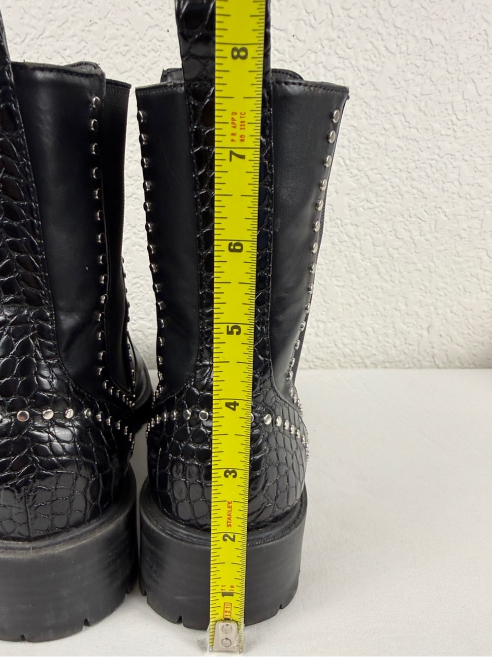 Zara | Trafaluc Chelsea Studded Ankle Boots | Black | EU 41 | US‎ 10–10.5 - Picture 9 of 9
